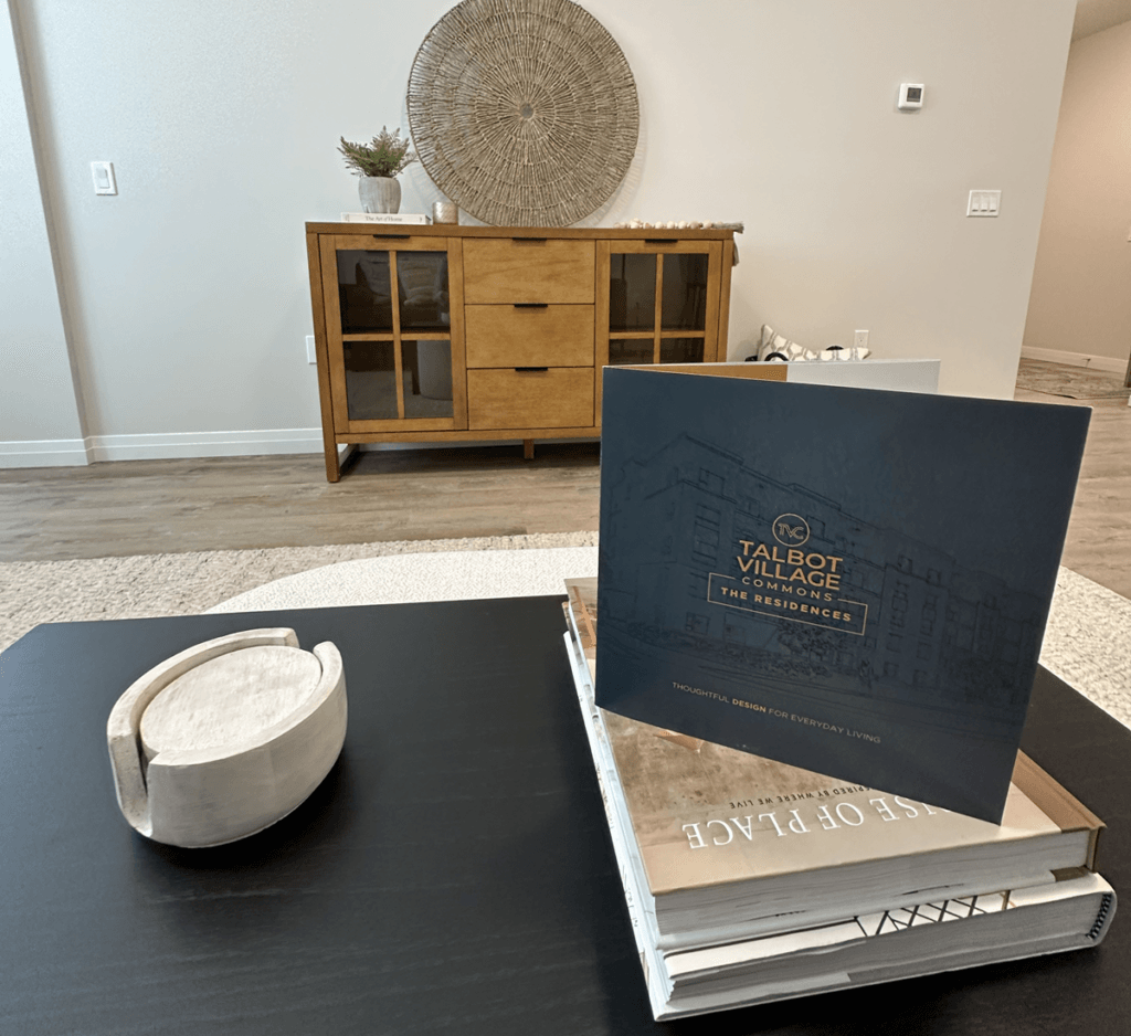 Brochure on Coffee Table
