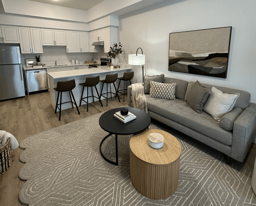 Living Room + Kitchen